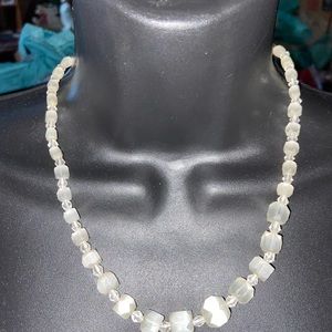 Vintage Crystal Glass Necklace